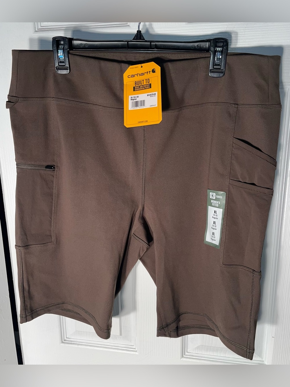 Carhartt Women's‎ Force Fitted Utility Short Large BS5878-W Size XL (16-18)